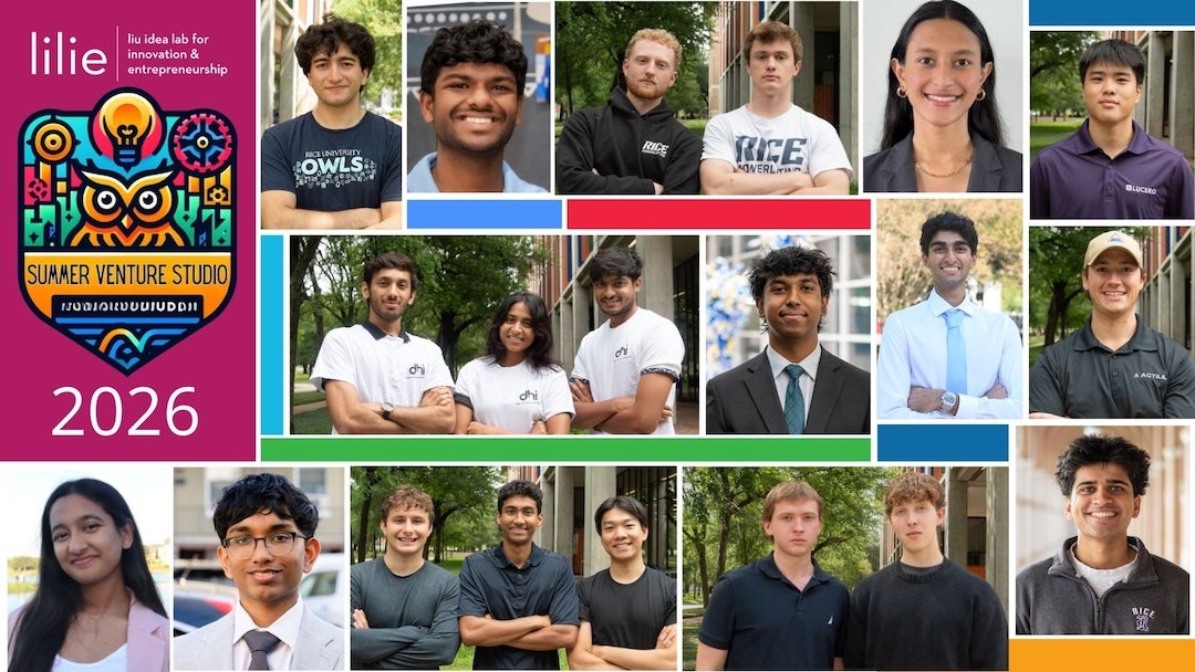 Rice Entrepreneurship's Summer Venture Studio Selects Nine Ventures for 2026 Cohort